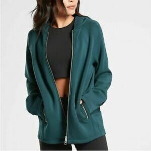 Athleta Prospect Jacket, Deep Teal Zip-Up
